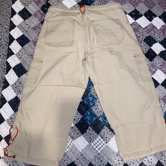 Unionbay Khaki Capris w/ orange strings - Picture 6 of 7